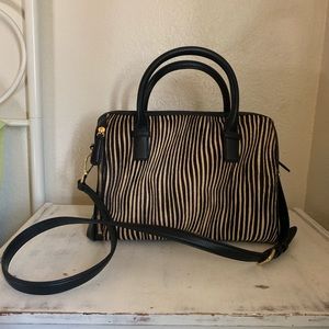 Vera Bradley Marlo Satchel uptown stripes